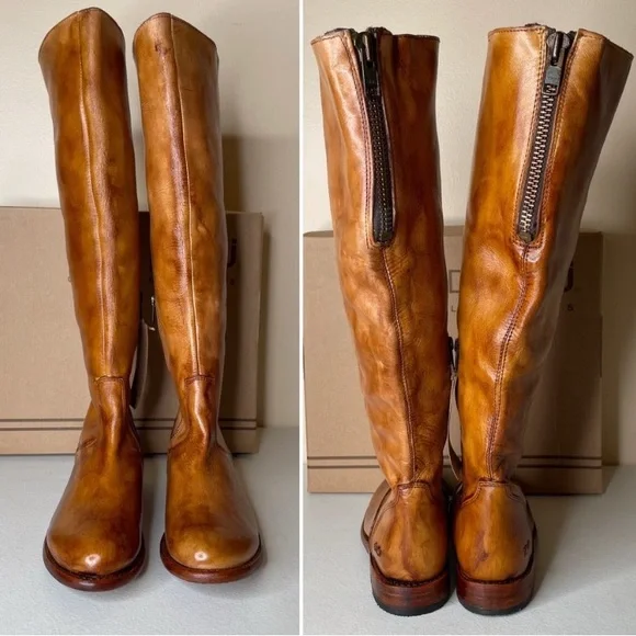 🔥NWT BED|STU Tess Windsor Tan Glaze Riding Boots Size 8.5 - Picture 3 of 13